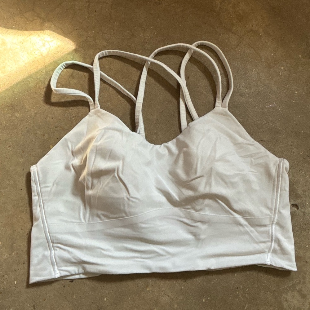 Lululemon White Strappy Bralette